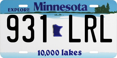 MN license plate 931LRL