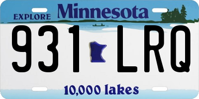 MN license plate 931LRQ
