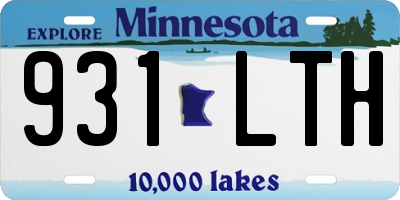 MN license plate 931LTH