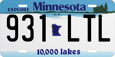 MN license plate 931LTL