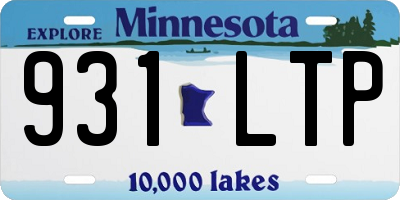 MN license plate 931LTP