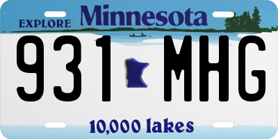 MN license plate 931MHG