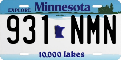MN license plate 931NMN