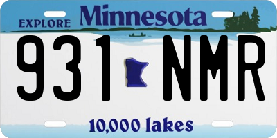 MN license plate 931NMR