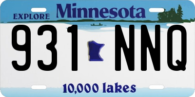 MN license plate 931NNQ