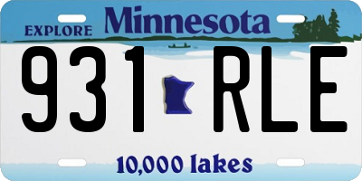 MN license plate 931RLE