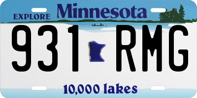 MN license plate 931RMG