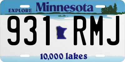 MN license plate 931RMJ