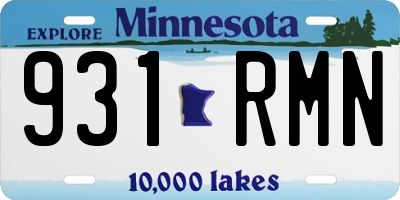 MN license plate 931RMN