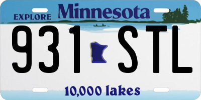 MN license plate 931STL