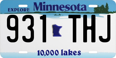 MN license plate 931THJ