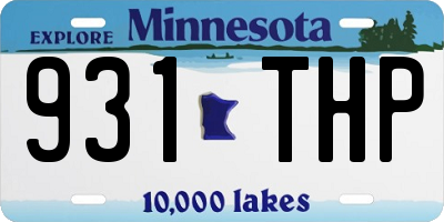 MN license plate 931THP