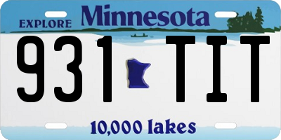 MN license plate 931TIT