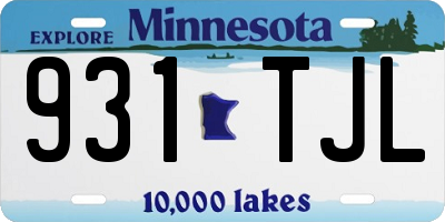 MN license plate 931TJL