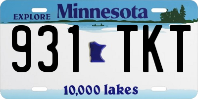 MN license plate 931TKT