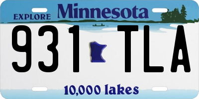 MN license plate 931TLA