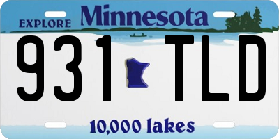 MN license plate 931TLD