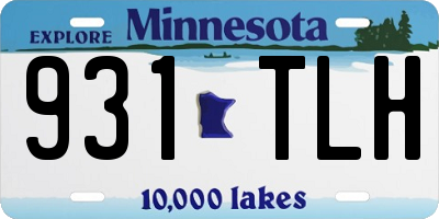 MN license plate 931TLH
