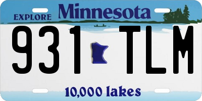MN license plate 931TLM