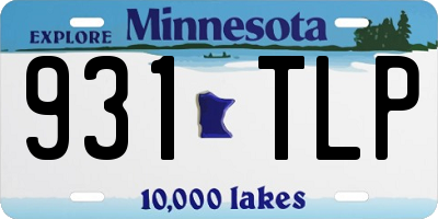 MN license plate 931TLP