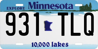 MN license plate 931TLQ
