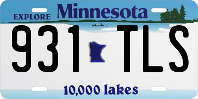MN license plate 931TLS