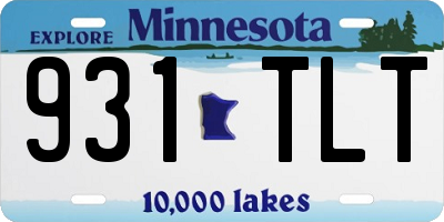 MN license plate 931TLT