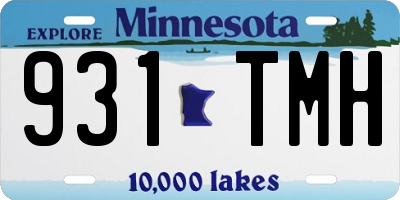 MN license plate 931TMH