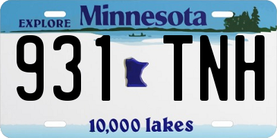 MN license plate 931TNH