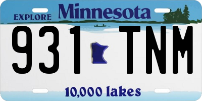 MN license plate 931TNM