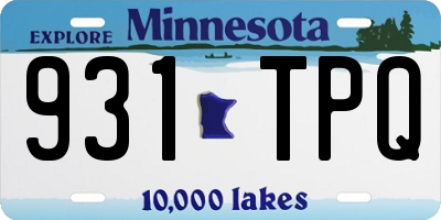 MN license plate 931TPQ