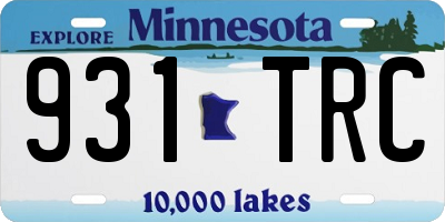 MN license plate 931TRC