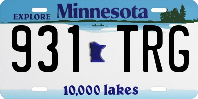 MN license plate 931TRG