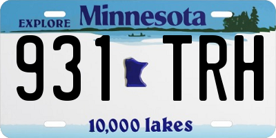 MN license plate 931TRH