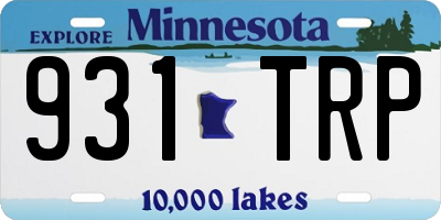 MN license plate 931TRP