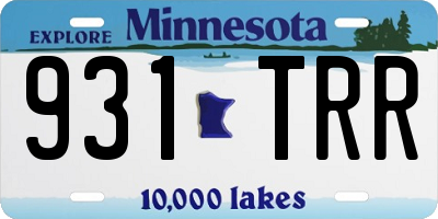 MN license plate 931TRR