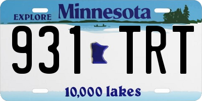 MN license plate 931TRT