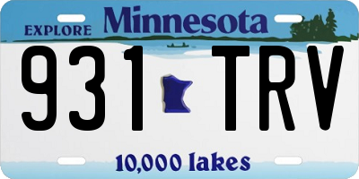 MN license plate 931TRV