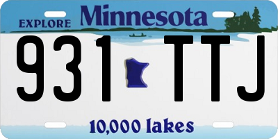 MN license plate 931TTJ