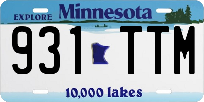 MN license plate 931TTM