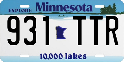 MN license plate 931TTR
