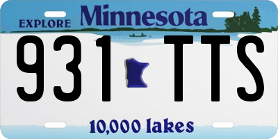 MN license plate 931TTS