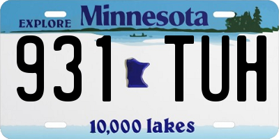 MN license plate 931TUH