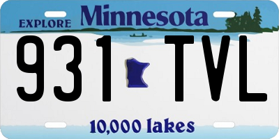 MN license plate 931TVL