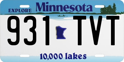 MN license plate 931TVT