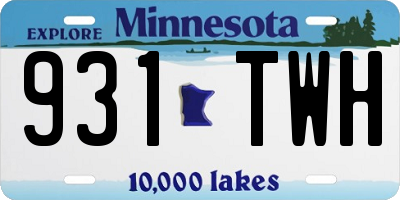 MN license plate 931TWH