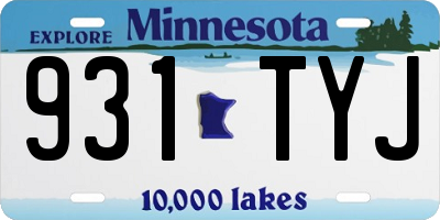 MN license plate 931TYJ