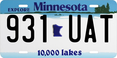 MN license plate 931UAT