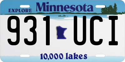 MN license plate 931UCI