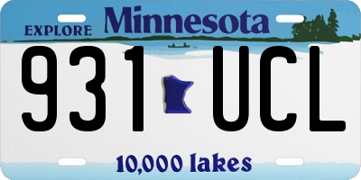 MN license plate 931UCL